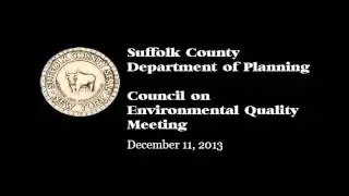 Council on Environmental Quality - December 11, 2013