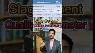 02 Slag Cement Quality Parameter I PSC I Portland Slag Cement