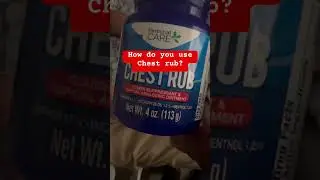 Chest rub is natural remedy. I am curious 👀? #chestrub #vix #rrmedy