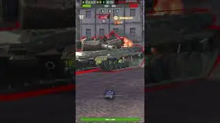 BZ 75 in a bizarre situation ft. by fv215b 183  #tanksblitz wotb wot blitz replays #shorts