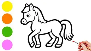 How to Draw a Horse Step by Step for Kids and Beginners