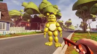 Hello Neighbor Fast Fredbear Mod Gameplay