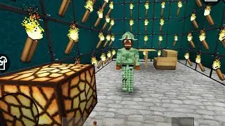 mini blocks craft to underground water house