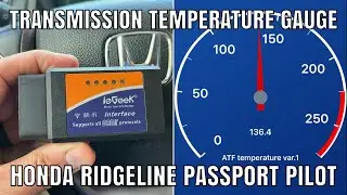The CampingRandy Wireless OBD II WiFi Transmission Temperature Gauge Honda Ridgeline Passport Pilot