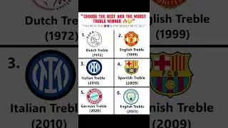 The Best & Worst Treble Winner | TREBLE #fcbarcelona #mancity #treblewinners #viral #trendingnow