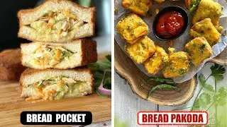 Top Dishes with Bread. Bread Pakoda Recipe. Bread Pocket Recipe