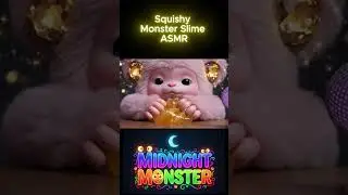 Little Monster Creates Slime Symphony | Tapping & Squishing ASMR 🎵 #monsterasmr #CuteMonster #slime