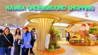 【4K】𝐖𝐀𝐋𝐊 🇯🇵 Namba Underground Shopping in Osaka, Japan