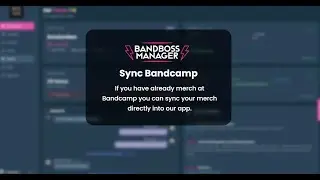 Bandboss Manager  | Bandcamp instructions