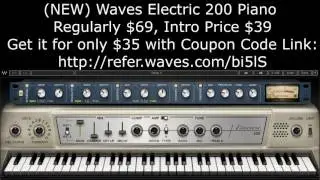 (NEW) Waves Electric 200 Piano | Regularly $69, Get it with Coupon for only $35