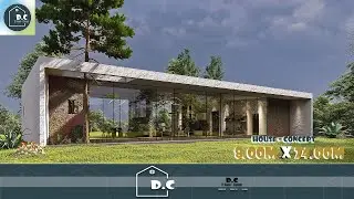 A MODERN CABIN DESIGN | 8.00X 24.00 METERS  | D'House+Concept #moderncabin   #vacationhouse