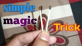 Matchstick magic 🪄 simple homemade magic easy magic tricks indian experiment factory 