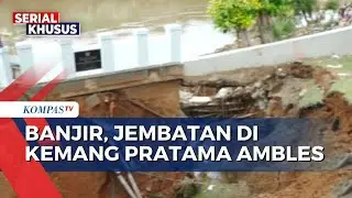 Dampak Banjir: Jembatan Kemang Pratama Ambles, Mobil Terjebak di Mega Mal Bekasi