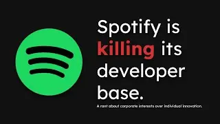 Spotify's API changes harm everyone (a rant)