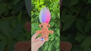 I love this free mini troll pattern by &lrm;⁨@wondercrochet⁩&nbsp;, the quick make for day 17!