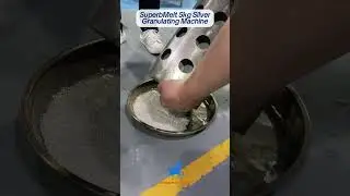 Granulating machine for making gold, silver, copper pellets