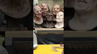 Filling silicone mold, resin bust