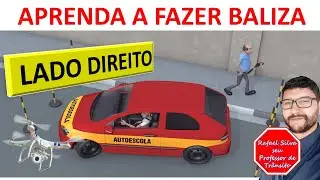 BALIZA - LADO DIREITO - EXAME DO DETRAN