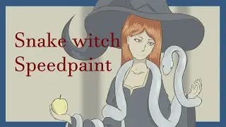 Snake Witch Speedpaint - witchtober 2022 art challenge