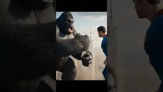 King Kong vs Superman and fight #viralvideochallenge #nawvid #500MillionViews #viralphotochallenge