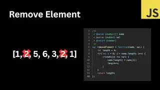 LeetCode Easy: Remove Element &mdash; Clean In-Place Solution Explained
