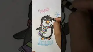 How to draw a Penguin step by step // Drawing for Kids #penguindrawing #drawingforkids 