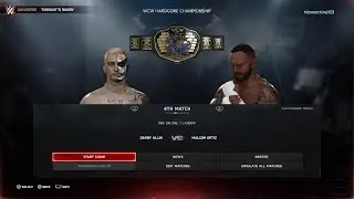 Midwest universe WCW Mayhem Match Card