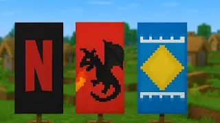 Minecraft: 10 Cool Banner Designs tutorial #3 !
