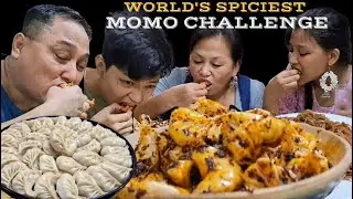 WORLD'S SPICIEST 🔥 MOMO & CHICKEN CHOWMEIN CHALLENGE 🔥