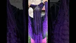 5 shades of purple braids