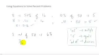 Solving Percent Equations