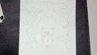 jiraiya with mount toad step by step sketch tutorial