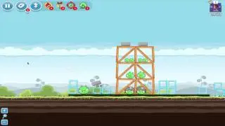 Angry Birds | Mighty Hoax - Level 05 (4-5) ~ 3 Star Tutorial