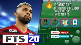 BAIXAR FTS 20 (MOD PES 2020) Com BRASILEIR&Atilde;O e LIGAS EUROPEIAS 100% ATUALIZADAS! 2020 - gr&aacute;ficos hd