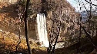 86. The amazing waterfall Seerenbach Falls, Amden Switzerland