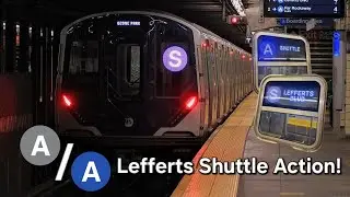Late Night Lefferts Shuttle Train Action!