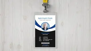 Corporate Business ID Card Design - Photoshop CC Tutorial