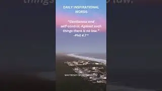 Gentleness and Self-Control-Bible verse of the day.Daily Inspirational words from God.#viral #shorts
