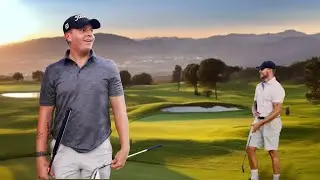 Amatörer testar golf i Spanien