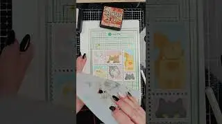 Postage Collage Meow Stencil - Waffle Flower Demo