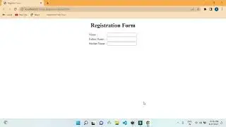 How to Create Registration Form in HTML | Create Registration Form in Html Step by Step Tutorial