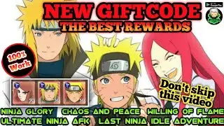 FINALLY NEW GIFTCODE FREE 3 LEGENDARY NINJA CHAOS AND PEACE | NINJA GLORY