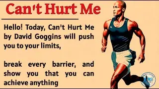 Can't Hurt Me Book Summary In English || Learn English Through Story 🔥 || Listening Practice ✅