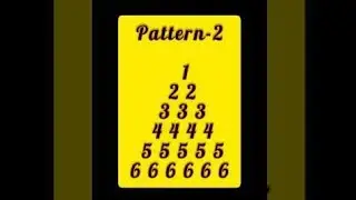 C language tutorial👨‍🏫C pattern program