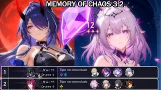 Honkai Star Rail - Memory of Chaos 3.2 - Floor 12 - Goddesses of Death - Acheron E2S1/Castorice E0S1