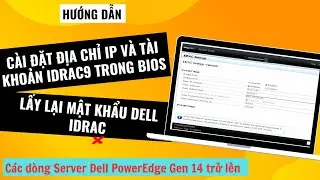 Configure IP and iDRAC9 account on DELL PowerEdge Server using screen - Recover iDRAC password