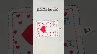valentine day card making idea💕 /diy Valentine's special card /#diy #valentinecards #viral  #shorts