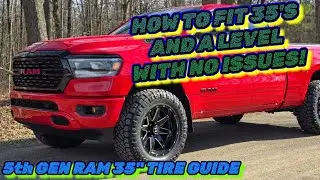 Yes, 35s and a level work! | 5th Gen Ram