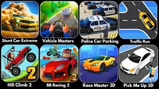 Stunt Car Extreme, Vehicle Masters, Hill Climb 2, Race Master 3D, Pick Me Up, Beach Buggy Racing 2