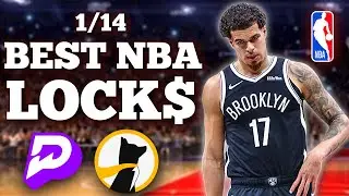 My 4 Best NBA Player Prop Bets Today! 1/14/26 Free Picks! #nba #prizepicks #podcast